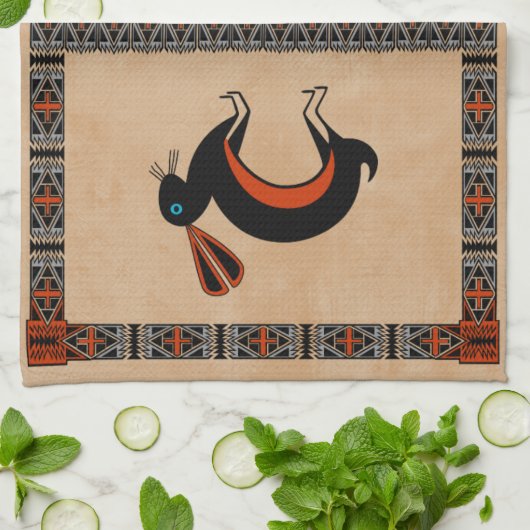 ウサギ キッチンタオル (折り畳み)