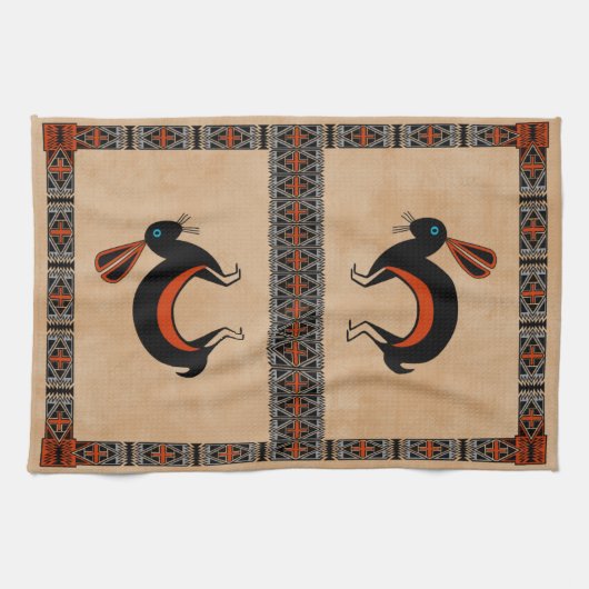 ウサギ キッチンタオル (横)