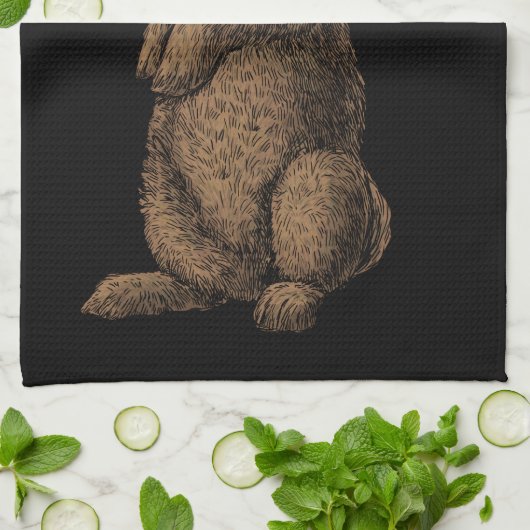 ウサギ キッチンタオル (折り畳み)