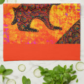 ウサギ キッチンタオル (折り畳み)