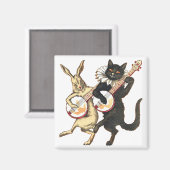 ウサギ&キャットマグネット マグネット (正面/裏面)