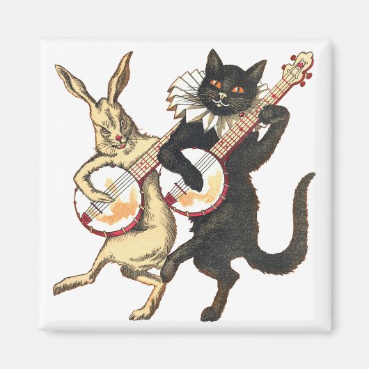 ウサギ&キャットマグネット マグネット (正面)