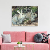 ウサギ キャンバスプリント (インサイチュ (リビング))