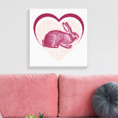 ウサギ キャンバスプリント (インサイチュ (リビング))