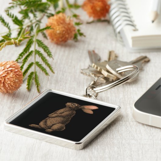 ウサギ キーホルダー (側面)