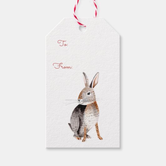 ウサギ ギフトタグ (正面)