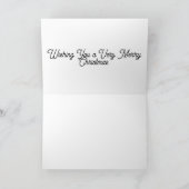 ウサギ – クリスマスカード カード (内部)