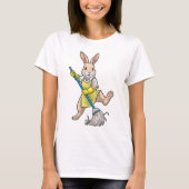 ウサギ クリーナー モップ 掃除 Tシャツ (正面)