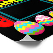 ウサギ ゲームコントローラー ゲーマー 少年 面白い ビデオゲーム ポスター (角)