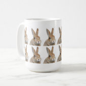 ウサギ コーヒーマグカップ (正面左)