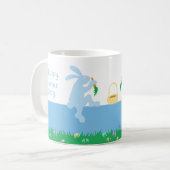 ウサギ コーヒーマグカップ (正面左)