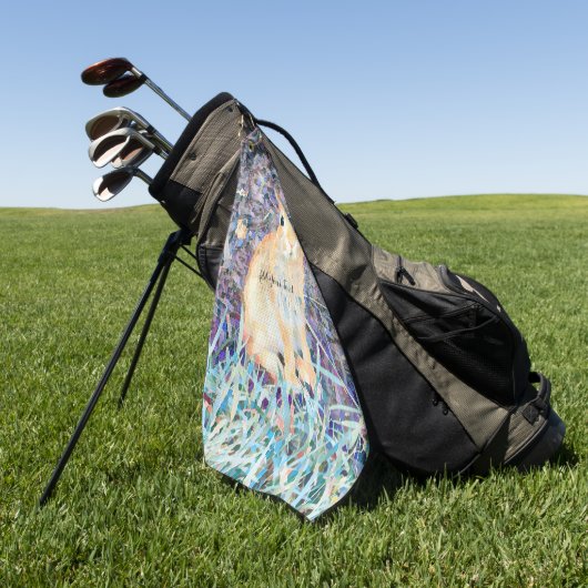 ウサギ ゴルフタオル (グリーン)