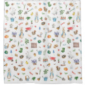 ウサギ シャワーカーテン (正面)