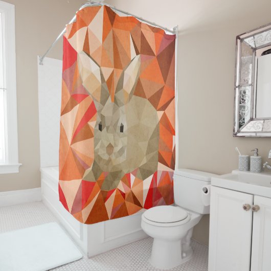 ウサギ シャワーカーテン (インサイチュ)