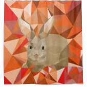 ウサギ シャワーカーテン (正面)