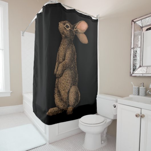 ウサギ シャワーカーテン (インサイチュ)