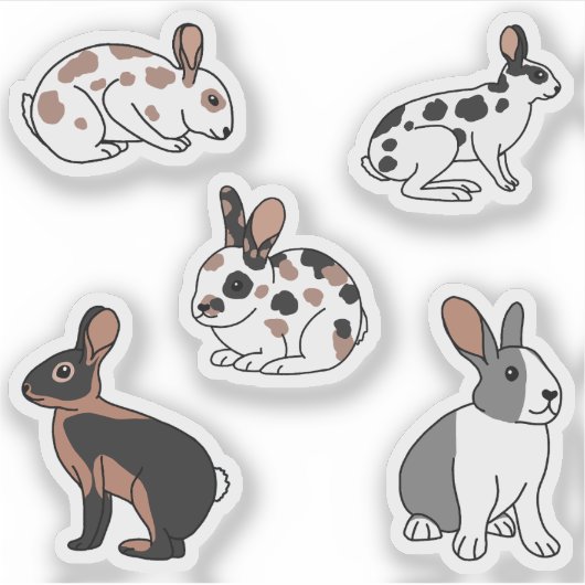 ウサギ シール (正面)