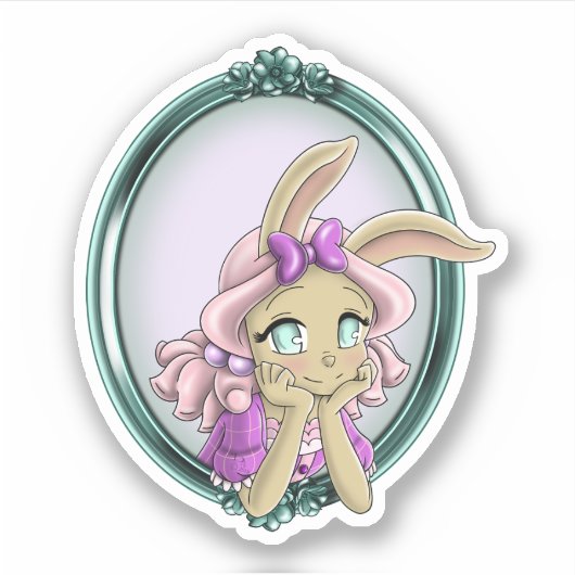 ウサギ シール (正面)