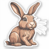 ウサギ シール (正面)