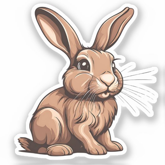 ウサギ シール (正面)