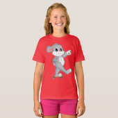 ウサギ スケーター スケートボード Tシャツ (正面フル)