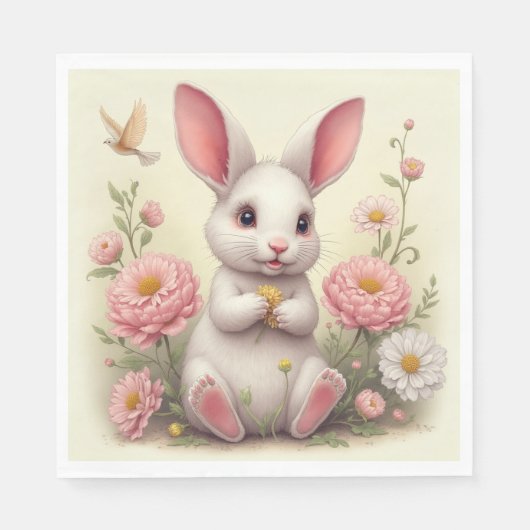ウサギ スタンダードランチョンナプキン (正面)