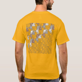 ウサギ・タイルのテセレーション(WBGL) Tシャツ