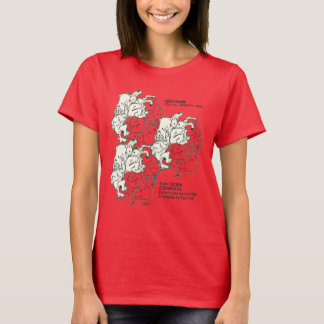 ウサギ・タイルのテセレーション(WL) Tシャツ