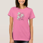 ウサギ・タイルのテセレーション(WL) Tシャツ (正面)