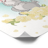 ウサギ ネイティブアメリカン ぬりえ 幼児 部屋 ポスター (角)