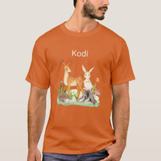 ウサギ ハリネズミ Kodi ボーイ Tシャツ