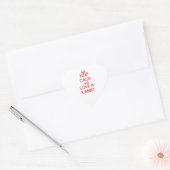 ウサギ ハートシール (封筒)