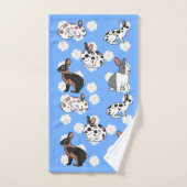 ウサギ バスタオルセット (ハンドタオル)