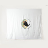 ウサギ – バニーかわいい タペストリー (正面(横))