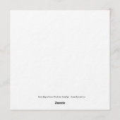 ウサギ、ヒヨドリ、キツネと「金のガチョウの卵」 招待状 (裏面)