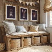 ウサギ |フォレストアニマルラビットウォールプリント ポスター