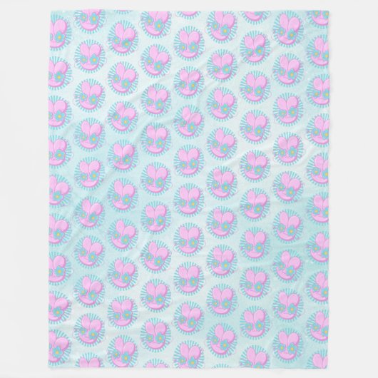 ウサギ フリースブランケット (正面)