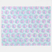 ウサギ フリースブランケット (正面(横))