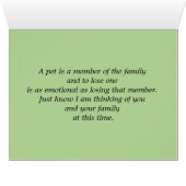 ウサギ – ペットの損失 (内部横(下))