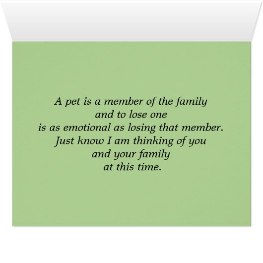 ウサギ – ペットの損失 (内部横(下))