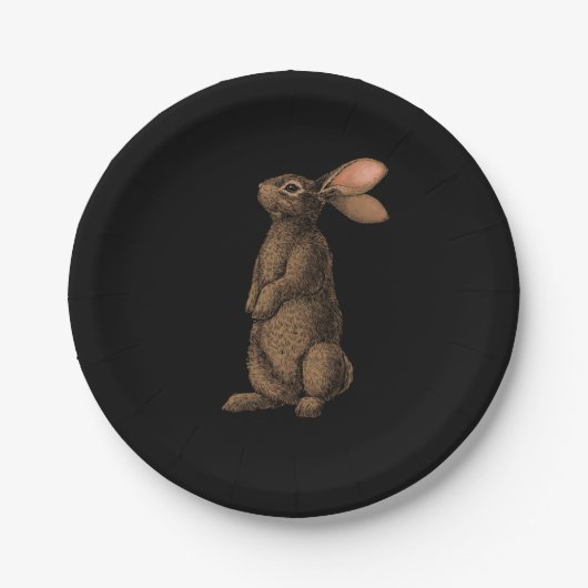 ウサギ ペーパープレート (正面)