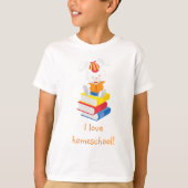 ウサギ ホームスクール大好き Tシャツ (正面)