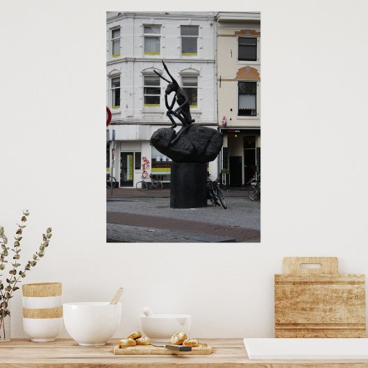 ウサギ ポスター (キッチン)