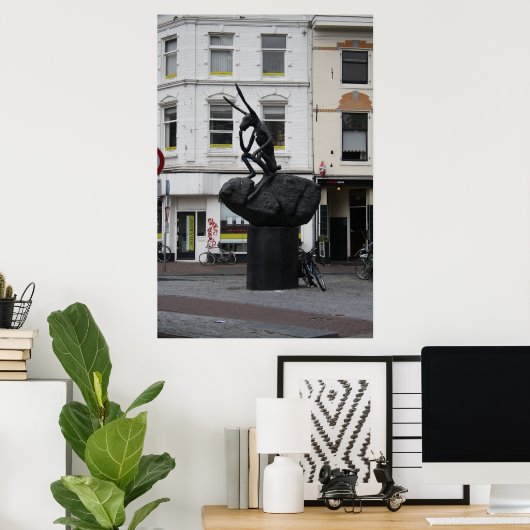 ウサギ ポスター (ホームオフィス)