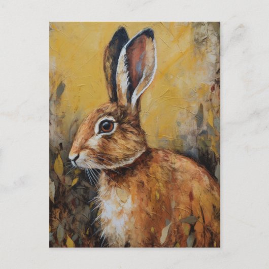 ウサギ ポストカード (正面)