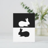 ウサギ ポストカード (スタンド正面)
