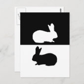 ウサギ ポストカード (正面/裏面)