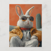 ウサギ ポストカード (正面)