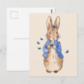 ウサギ ポストカード (正面/裏面)