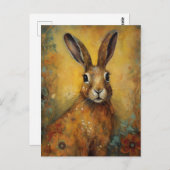 ウサギ ポストカード (正面/裏面)